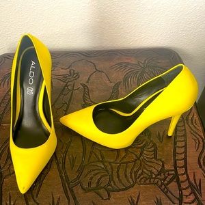 Yellow Aldo Shoes, Size 7.5